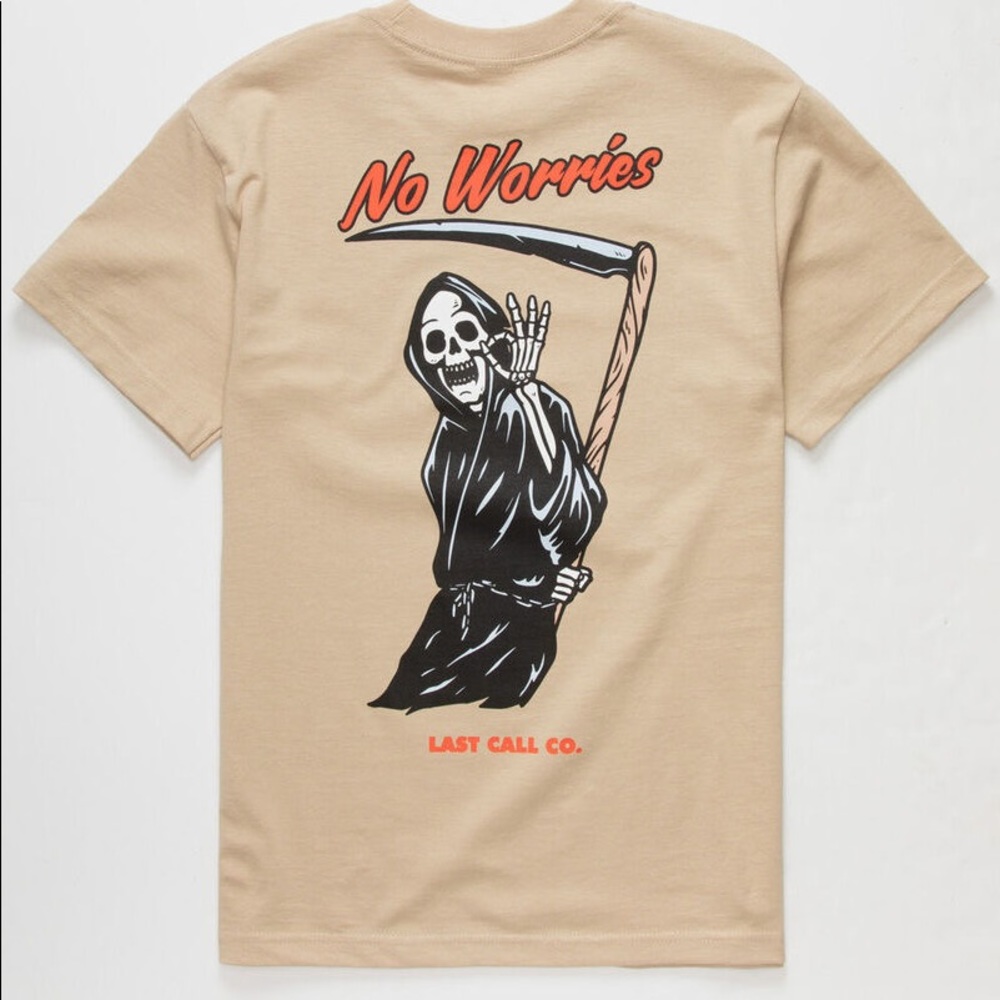 LAST CALL CO. no worries shirt XL